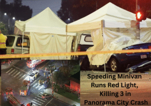 Three Dead After High-Speed Red-Light Crash Involving Minivan in Panorama City
