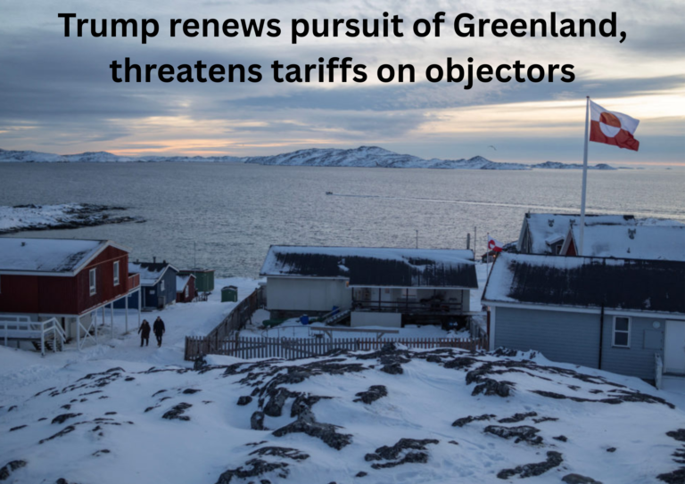 Trump Revives Greenland Acquisition Ambition, Floats Tariffs Against Nations That Object