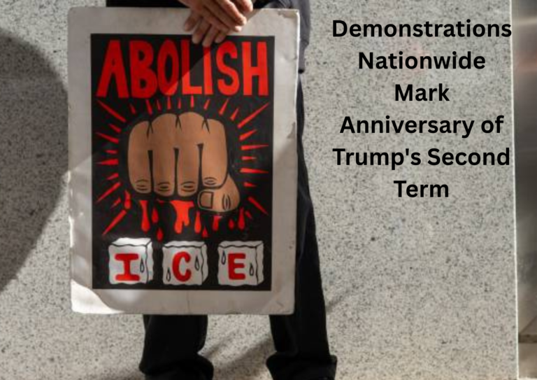 Nationwide ‘Free America Walkout’ Demonstrations Mark Anniversary of Trump’s Second Term