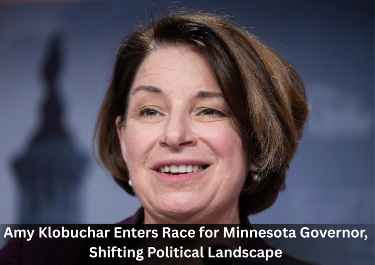 Senator Amy Klobuchar Enters Minnesota Governor’s Race, Reshaping State and National Politics